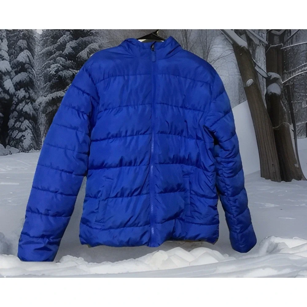 Swiss Tech Kid's Winter Puffer Jacket‎ Size XXL 18 Blue Performance Gear